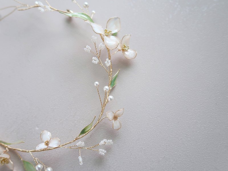 First Love-Handmade Bridal Hair Accessories Bridal Headwear/Girlfriend Bridesmaid Small Crown Wreath - Hair Accessories - Resin Pink