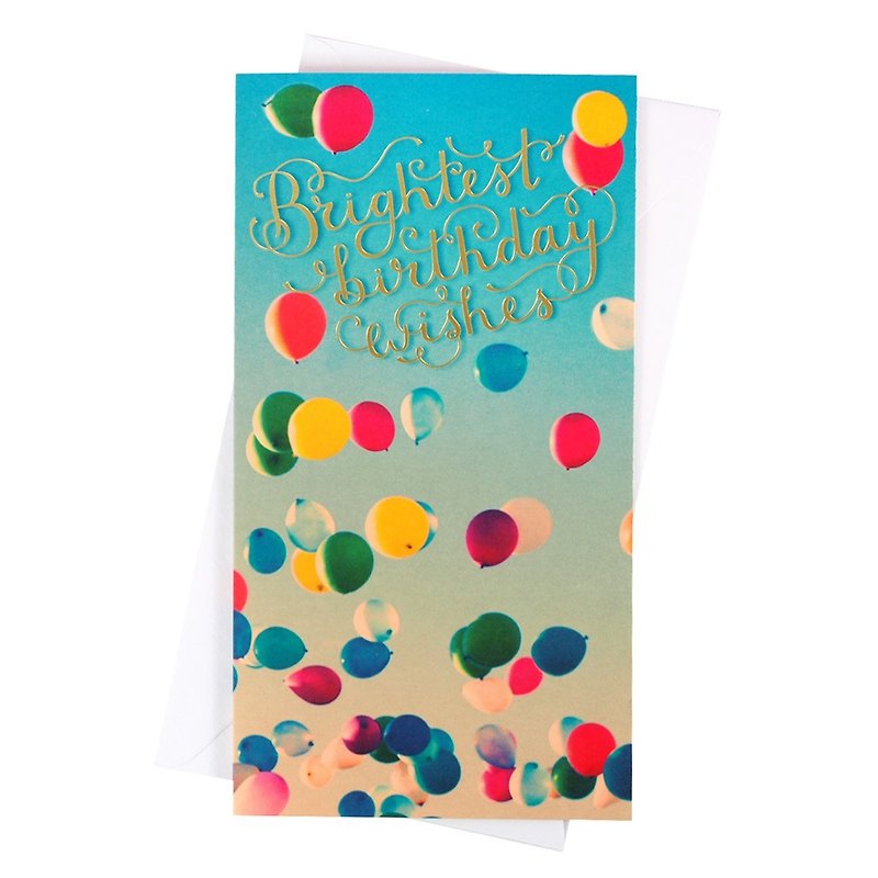 The brightest birthday wishes [Hallmark-Card birthday wishes] - การ์ด/โปสการ์ด - กระดาษ สีน้ำเงิน