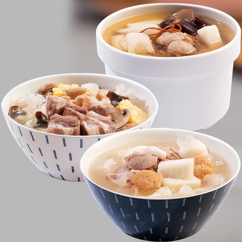 【免運組】即食燉湯【照料理】媽煮湯-舒敏湯品6入組舒緩換季不適 - 水餃/滷味/熟食 - 其他材質 白色