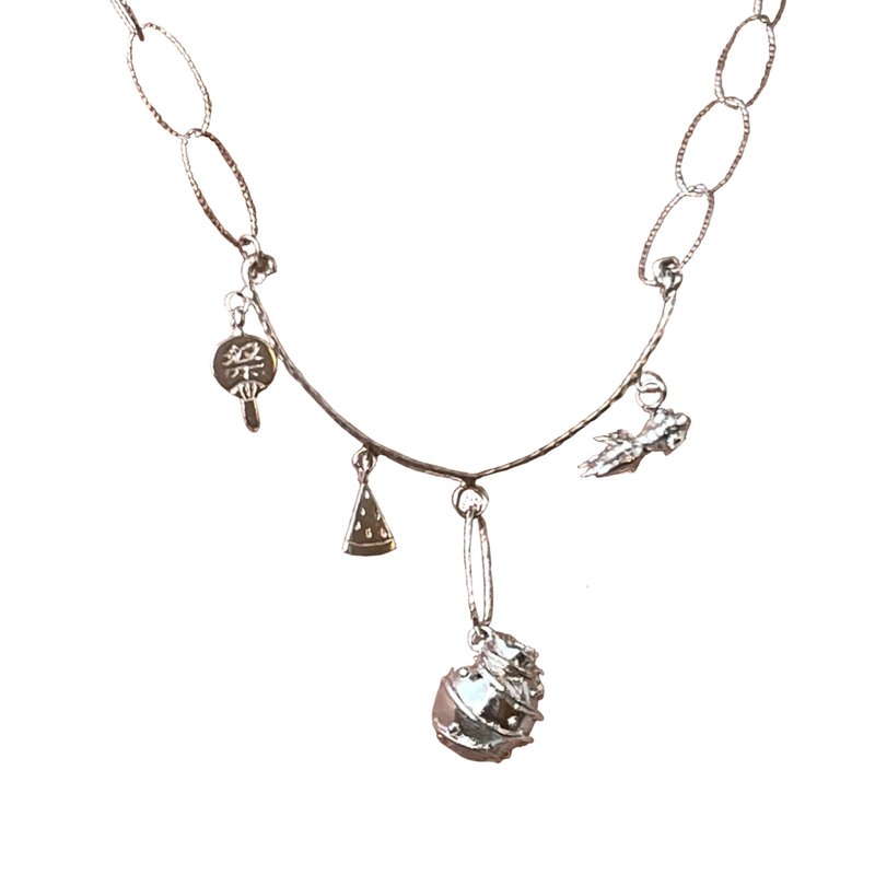 Summer Festival ~Memories of Summer~ Necklace - 項鍊 - 銀 銀色