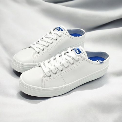 Keds KEDS TRIPLE KICK 時尚皮革厚底穆勒鞋9232W133501