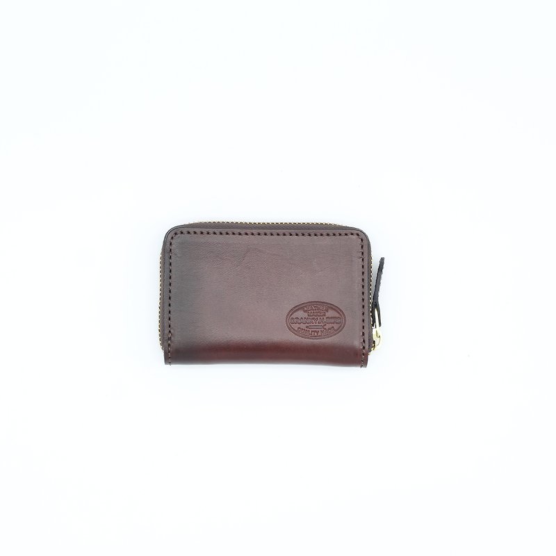 mini wallet GRAND MULTI(Brown) multi case card coin Made in JAPAN - Wallets - Genuine Leather Brown