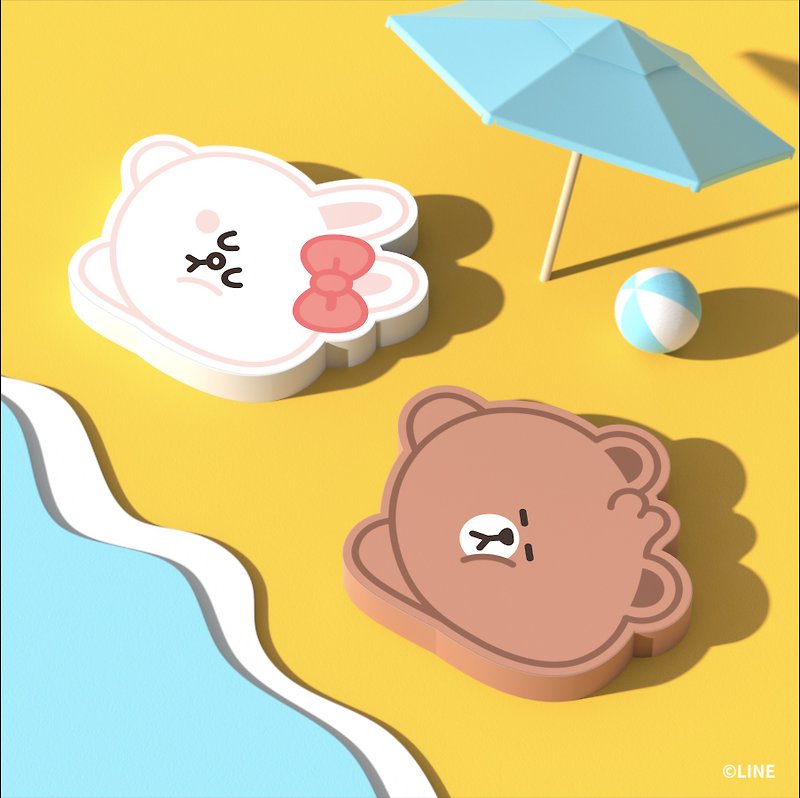 LINE FRIENDS MEETS thecoopidea 10W Wireless Charging Pad | MINI CONY - Phone Charger Accessories - Other Materials 