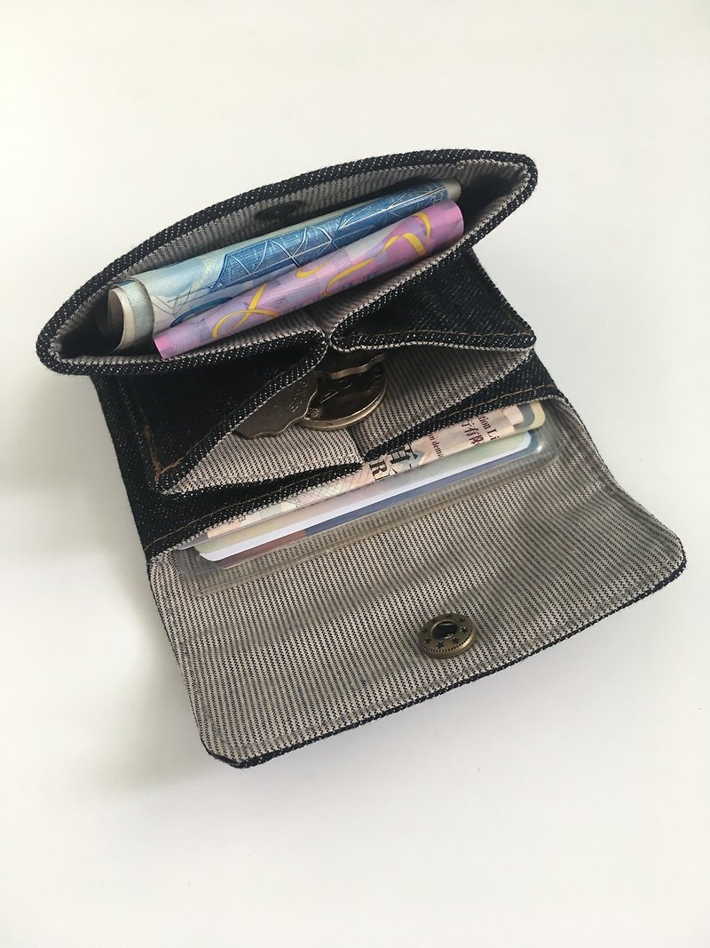Z Card Holder Japanese style card holder lightweight card coin purse card holder card holder small wallet - ที่เก็บนามบัตร - ผ้าฝ้าย/ผ้าลินิน 