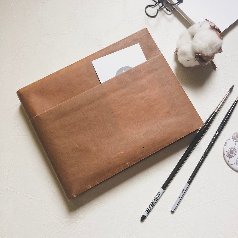 Portable watercolor sketchbook | 300 lbs. A6 | Cotton sticks - สมุดบันทึก/สมุดปฏิทิน - กระดาษ สีนำ้ตาล