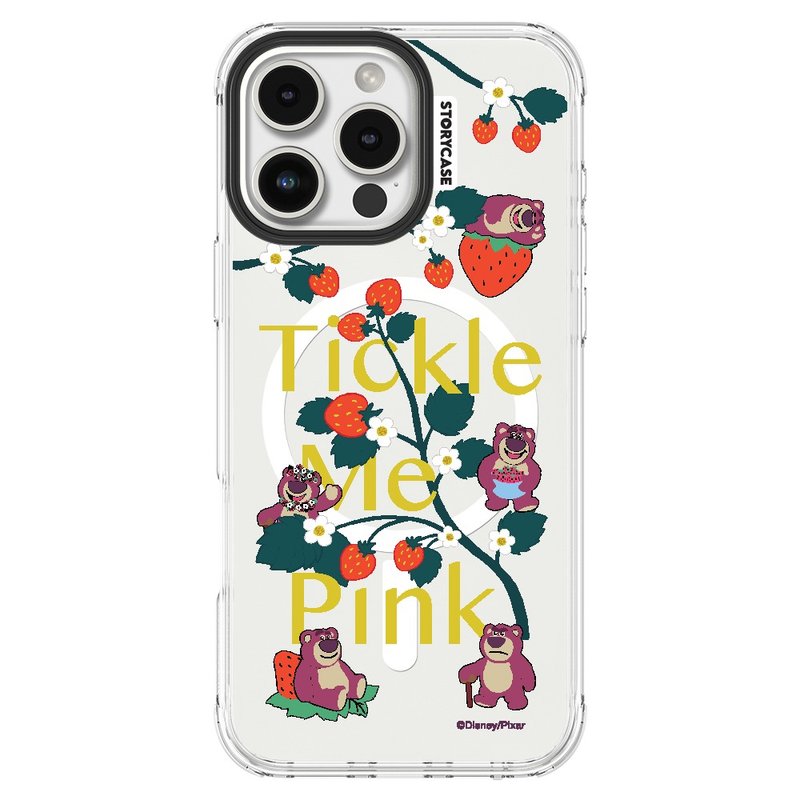 Strawberry Bear Party Fruit Carnival iPhone 16 Phone Case Magnetic Anti-collision Protective Case Lotso - เคส/ซองมือถือ - วัสดุอื่นๆ 