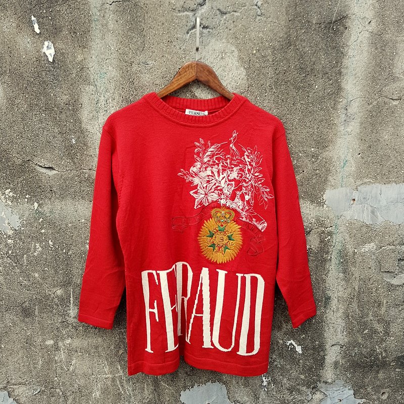 リトルタートルGeGe-日本-FERAUDRoyal Embroidered Pullover - ニット・セーター メンズ - ウール 