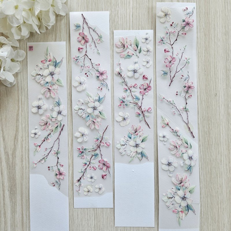 Masking tape_flower_song of spring - 貼紙 - 塑膠 