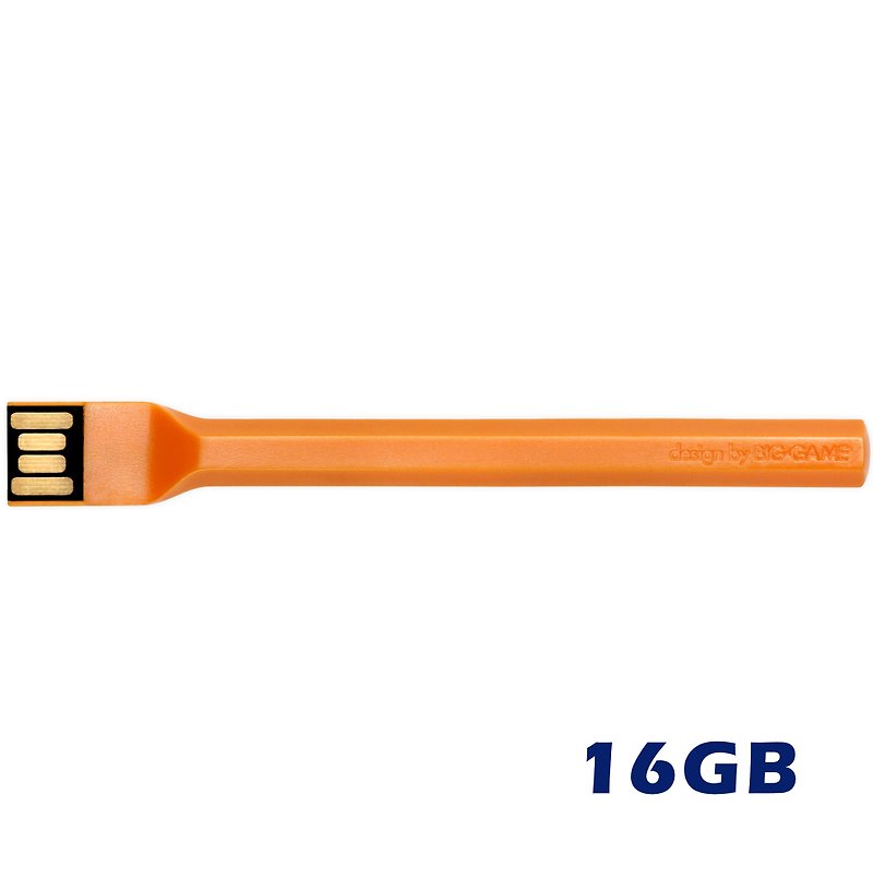 BIG-GAME PEN 16GB USB in Orange - USB Flash Drives - Plastic Orange