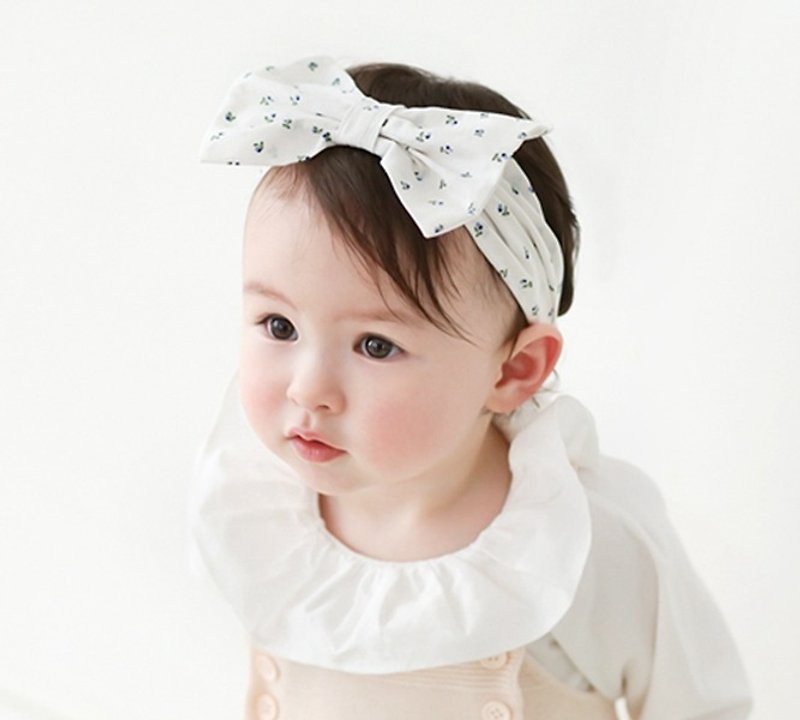 日安朵朵 / Happy Prince Lua女嬰童髮帶 韓國製 - 口水肩/圍兜 - 棉．麻 粉紅色