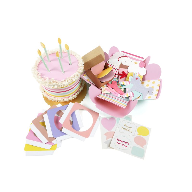 【Jeantopia】送禮禮盒 生日蛋糕驚喜盒 手工卡片 | 9027408