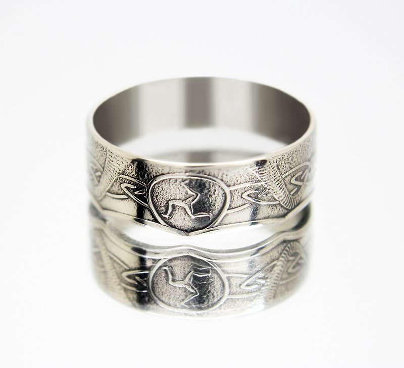 Isle of Man Coin Ring 50 pence 2017-2021, coin ring for men, coin ring for woman - 戒指 - 其他金屬 
