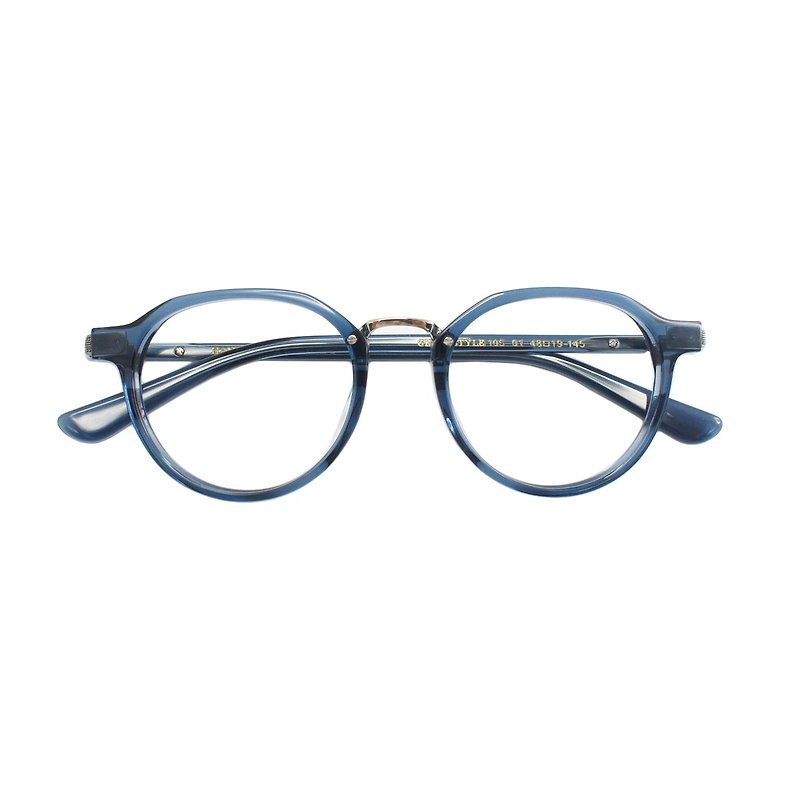Handmade Acetate Stylish Square Eyewear Frame - กรอบแว่นตา - พลาสติก สีน้ำเงิน