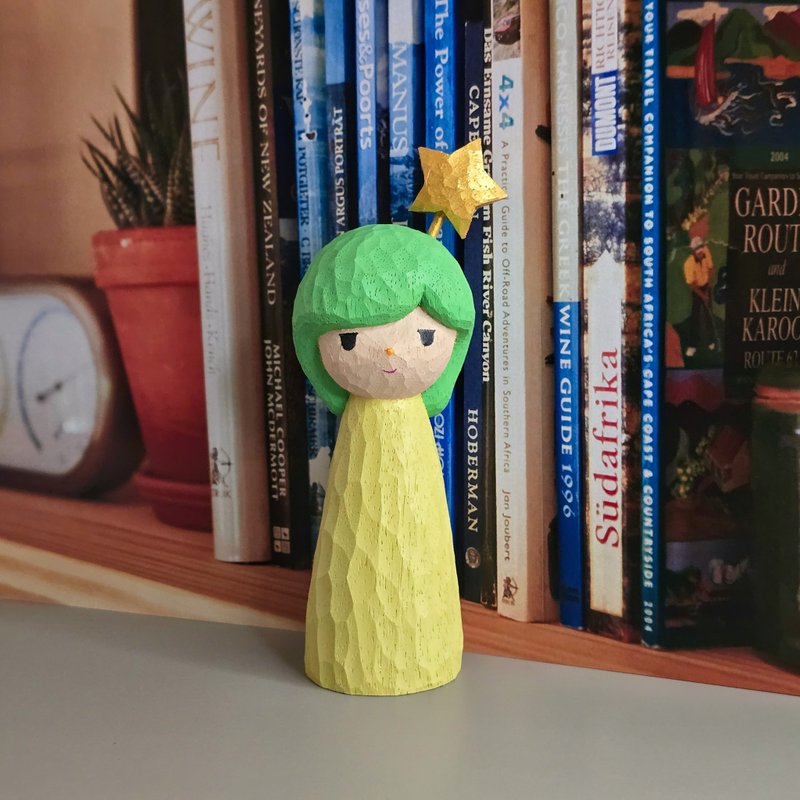 雙子座 木雕(需訂購) - 公仔模型 - 木頭 多色