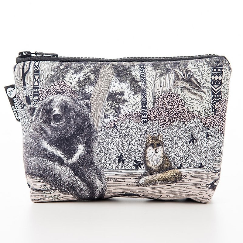 [Forest Animal Series] Guarding the Forest-Black Bear Universal Storage Bag - Toiletry Bags & Pouches - Polyester Black