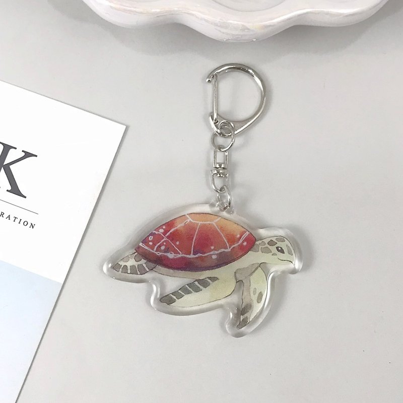 Looking for turtles-key ring - Keychains - Acrylic Blue