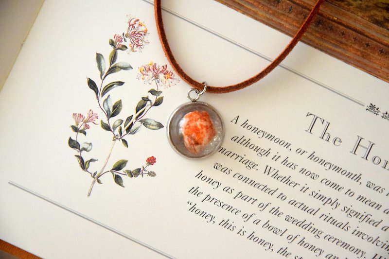 Red Rock II Handmade Necklace - สร้อยคอ - หิน 