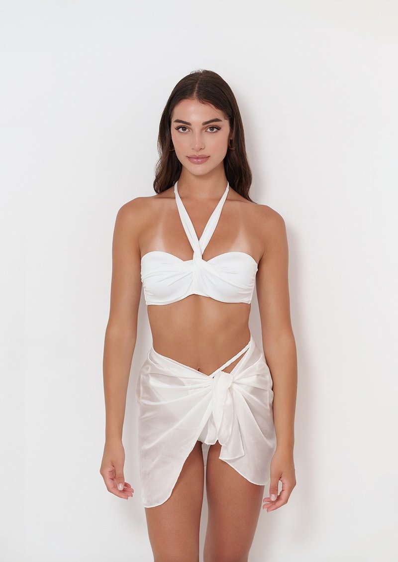 Bandeau | Pearl White - Women's Swimwear - Nylon 