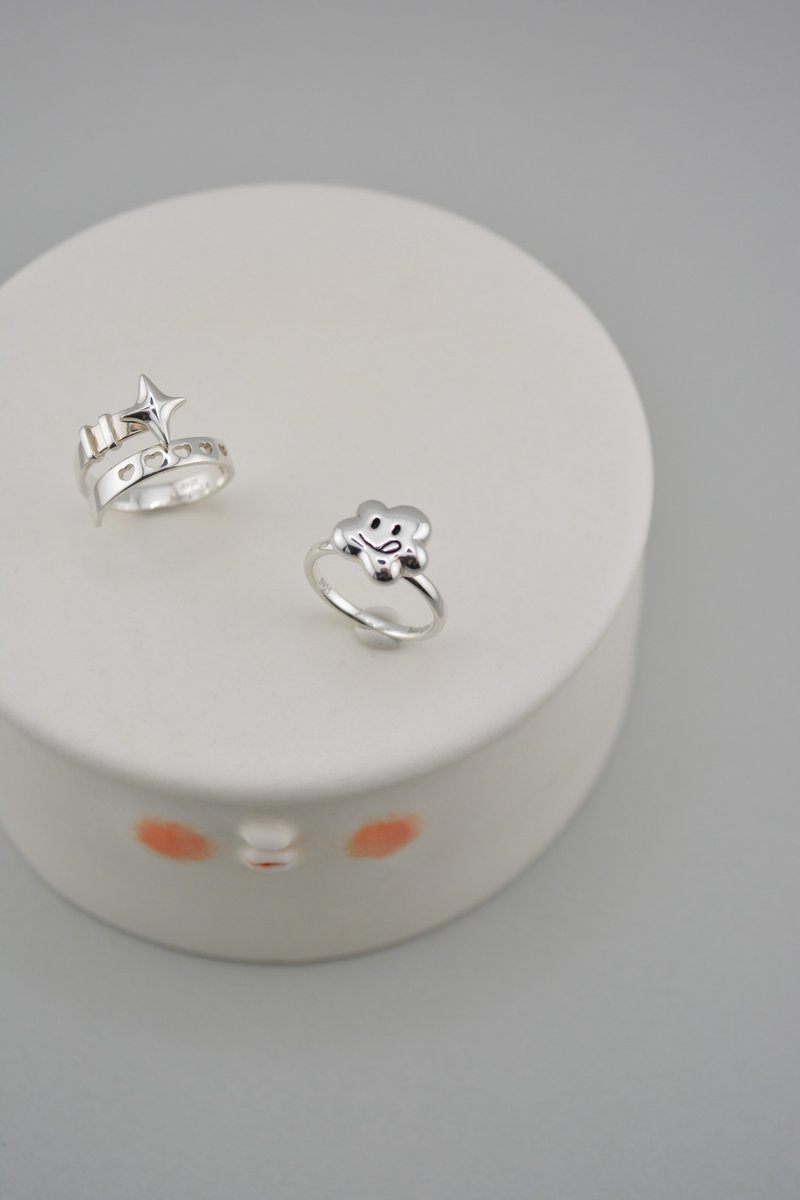 Star Belt Ring - แหวนทั่วไป - เงิน สีเงิน