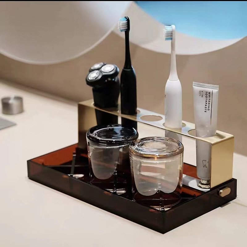 電動牙刷架  洗漱收納架  杯架 - 收納箱/收納用品 - 壓克力 