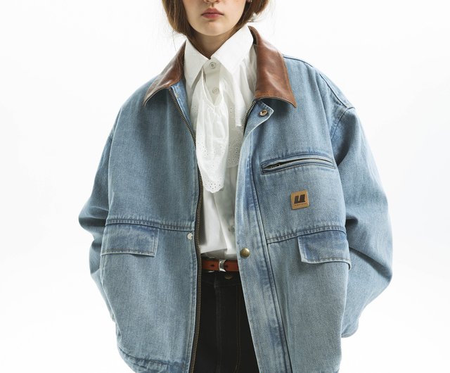 UNVESNO Washed nostalgic denim jacket