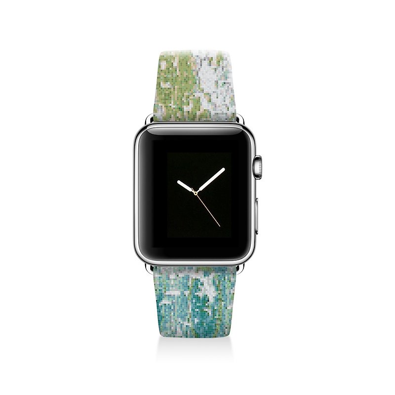 Apple watch band 真皮手錶帶不銹鋼手錶扣 38mm 42mm S032 - 女裝錶 - 真皮 多色