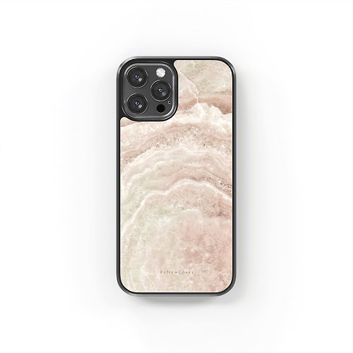ReNewCases 環保 再生材料 iPhone 三合一防摔手機殼 粉米大理石紋