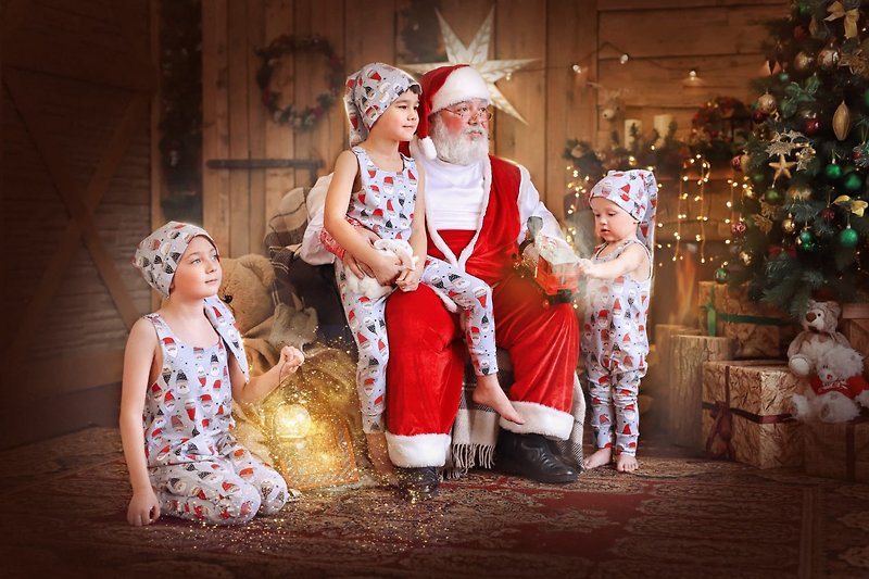 Christmas baby romper, baby boy romper, baby girl romper, Christmas kids romper - 嬰兒連身衣/包被/包巾 - 棉．麻 多色