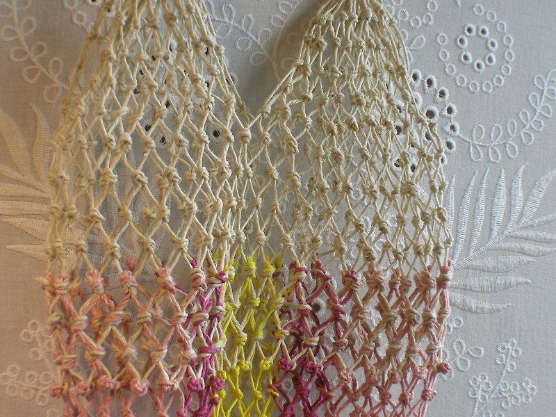 Hand-woven environmental sacks / pink series / thermos bottle / wine bag / drink cup / gift - ถุงใส่กระติกนำ้ - ผ้าฝ้าย/ผ้าลินิน 