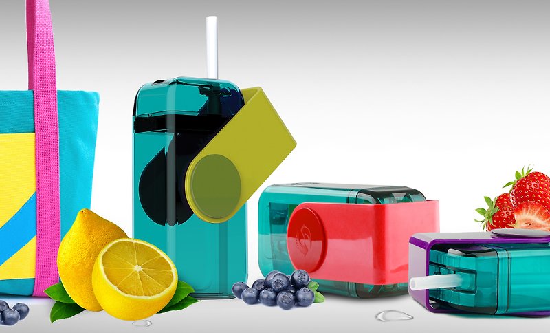 Asobu Juicy Box Children's Juice Straw Cup - Other - Plastic Multicolor