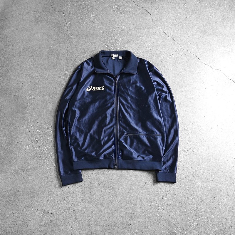 Vintage Asics 運動外套 / 教練外套、復古休閒、美式運動外套 - 女大衣/外套 - 其他材質 藍色