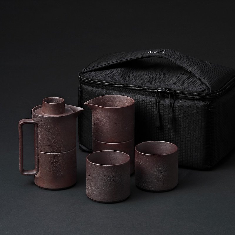 Wu Er Tang tea ‧ rock mine travel tea set - Teapots & Teacups - Other Materials 