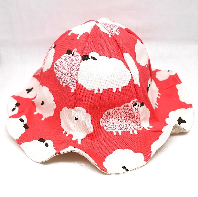☆ early summer sale ☆ Tulip hat / Pink sheep - ผ้ากันเปื้อน - ผ้าฝ้าย/ผ้าลินิน สึชมพู