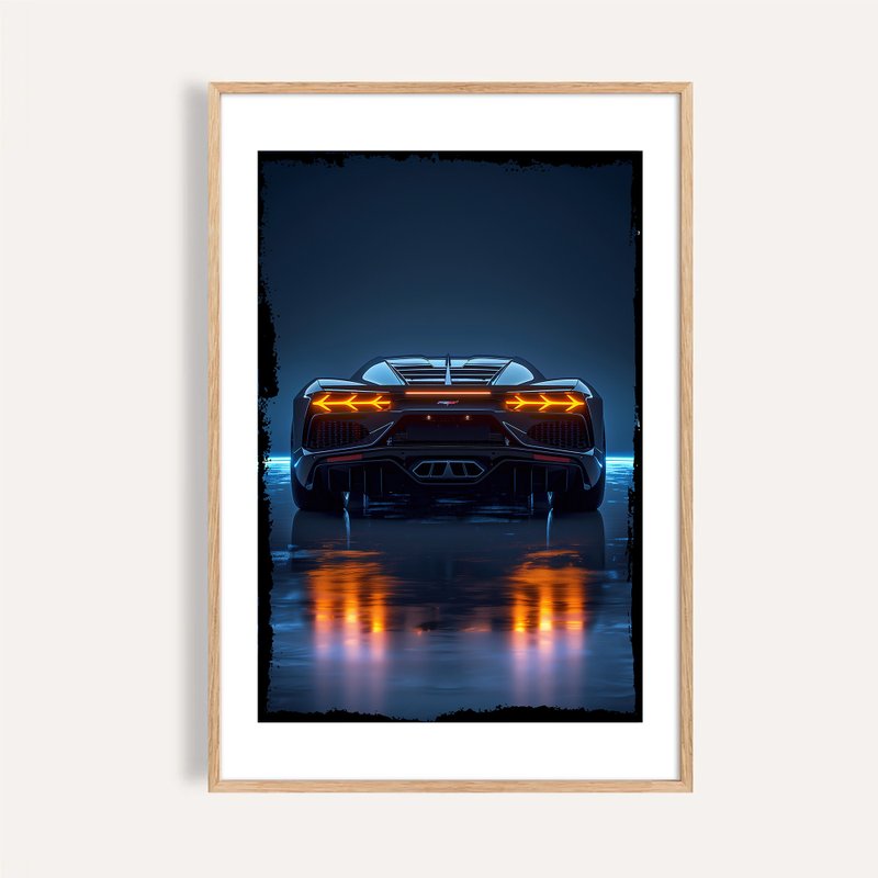 夜焰之境 Ember Night / 超跑藝術掛畫 畫芯 海報 - 海報/掛畫/掛布 - 紙 