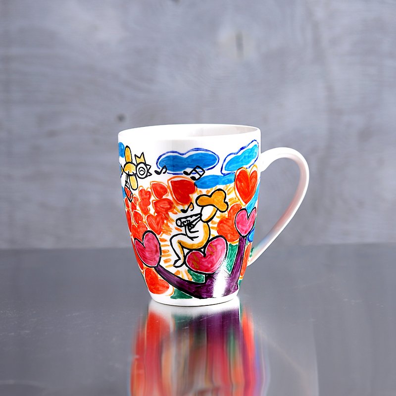 We are not alone · mug 2 - Mugs - Porcelain Multicolor