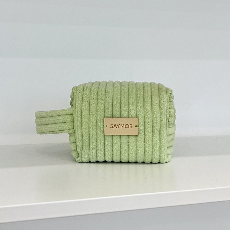 Cushion pouch_melon - 化妝包/收納袋 - 其他材質 綠色