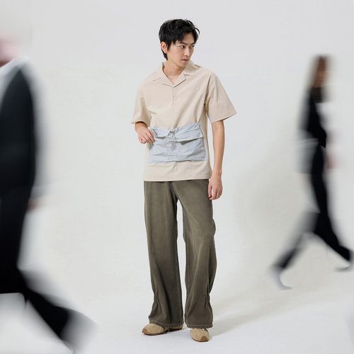 the bugLab 鬆緊微收口牛仔褲