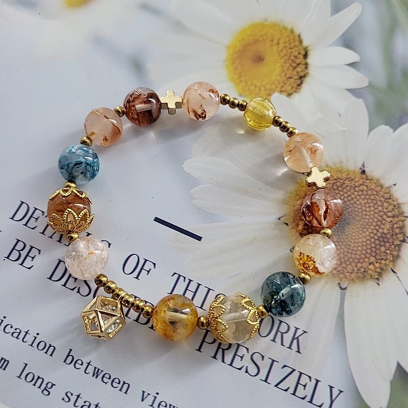 【Dreams Come True】Snowflake Ghost + K Gold Anti-Allergic Accessories Bracelet 【Christmas Gift Box】 - Bracelets - Crystal 
