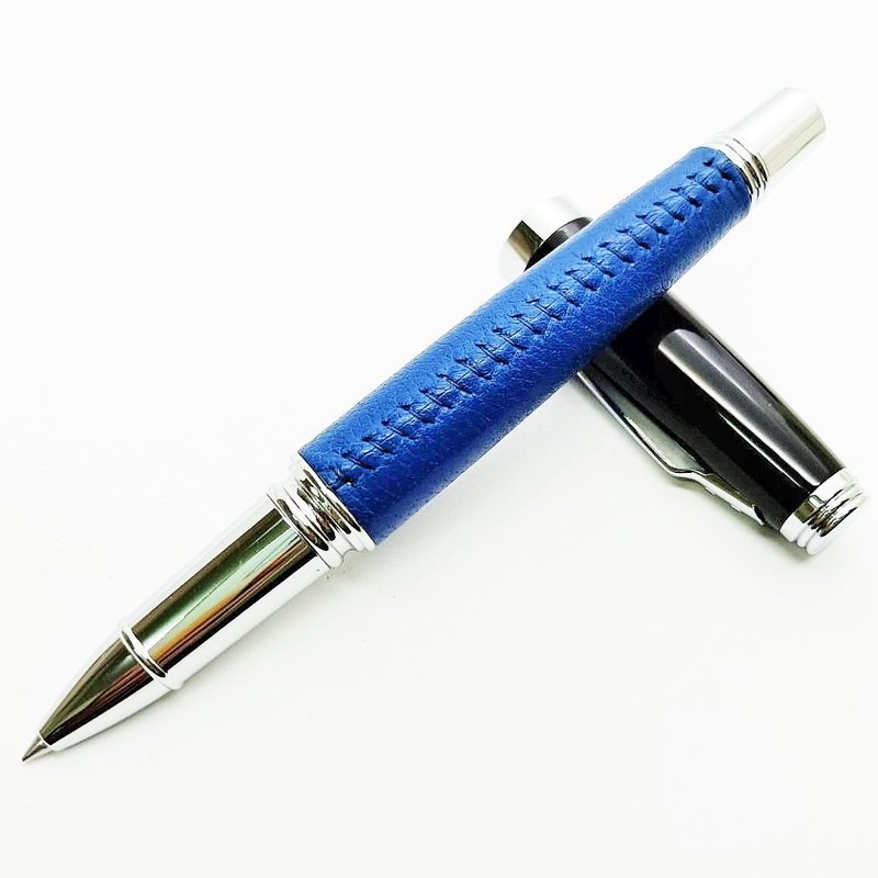 Genuine leather pen Germany Schmidt 888F ballpoint pen refill* comes with pen box and spare refill Tiger Crane - ไส้ปากกาโรลเลอร์บอล - หนังแท้ 