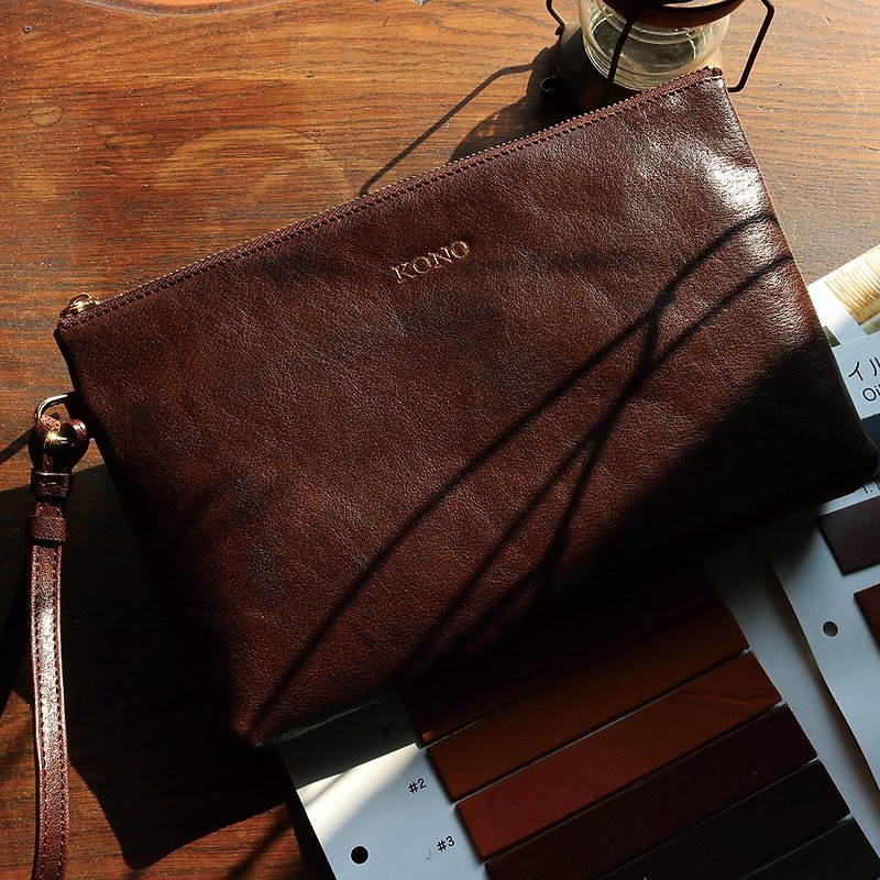 Buffalo Leather Clutch - Handbags & Totes - Genuine Leather 