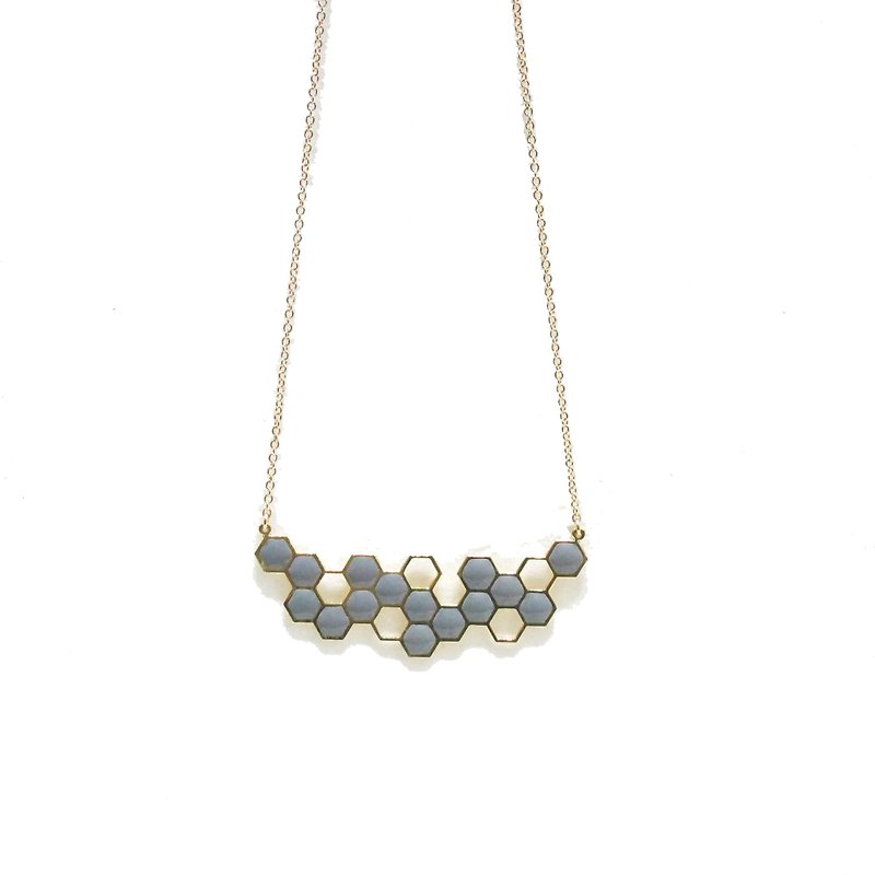 honeycomb necklace - Necklaces - Precious Metals Multicolor