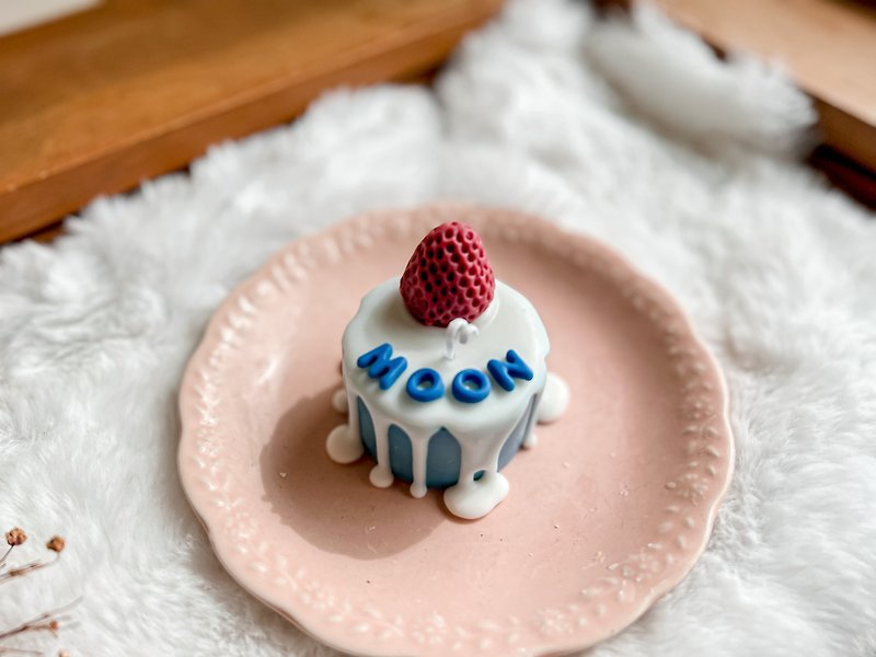 【特注いちごケーキ】 - アロマ・線香 - 蝋 ブルー