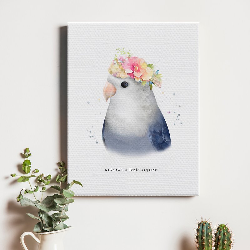 Love bird/canvas/frameless painting/decoration - Picture Frames - Other Materials Gray