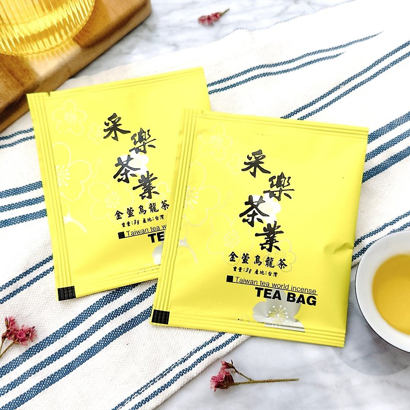 [Caile Tea Industry] Jinxuan Oolong Tea-Triangular Three-dimensional Tea Bag TTES No.12 Oolong Tea - ชา - วัสดุอื่นๆ สีเหลือง
