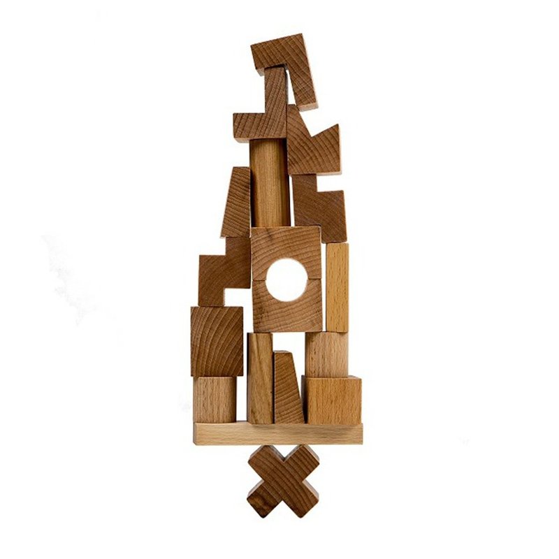 Wooden Story - 益智堆疊積木組 - Natural - 寶寶/兒童玩具/玩偶 - 木頭 