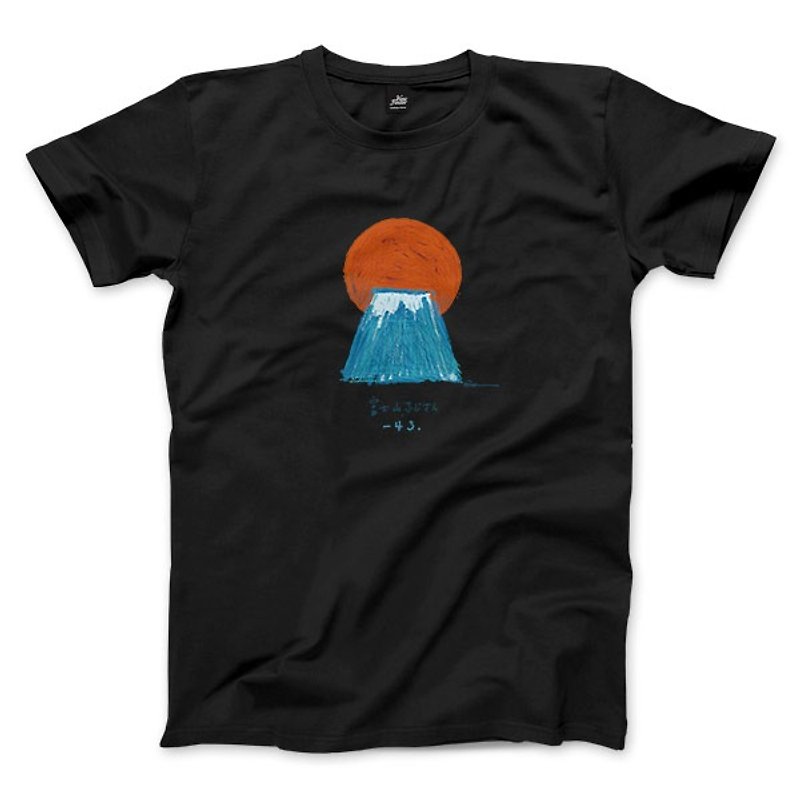 Mount Fuji-Black-Unisex T-shirt - เสื้อยืดผู้ชาย - ผ้าฝ้าย/ผ้าลินิน 
