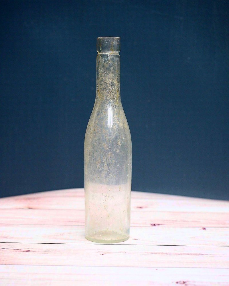 手吹きガラス瓶/シロップ瓶/調味料ボトル世紀の古い作品 - 置物 - ガラス 