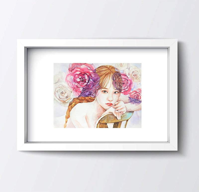 Tabby sheep - Rozen Maiden - pure hand-painted watercolor original / limited edition 1 - Posters - Paper Pink
