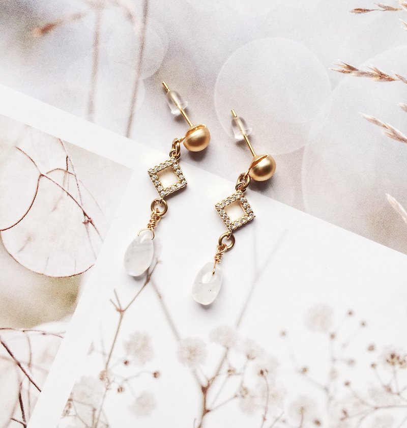 La Don - Earrings - Moonlight Goddess - Earrings & Clip-ons - Copper & Brass Gold