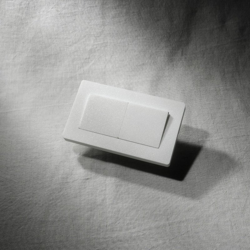 雙切開關 國際牌星光改裝面板 國際牌開關 【原創商品】 開關改裝 - 燈具/燈飾 - 其他金屬 白色